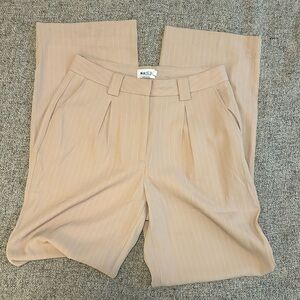 Na-Kd Pin Striped Straight Leg Trousers